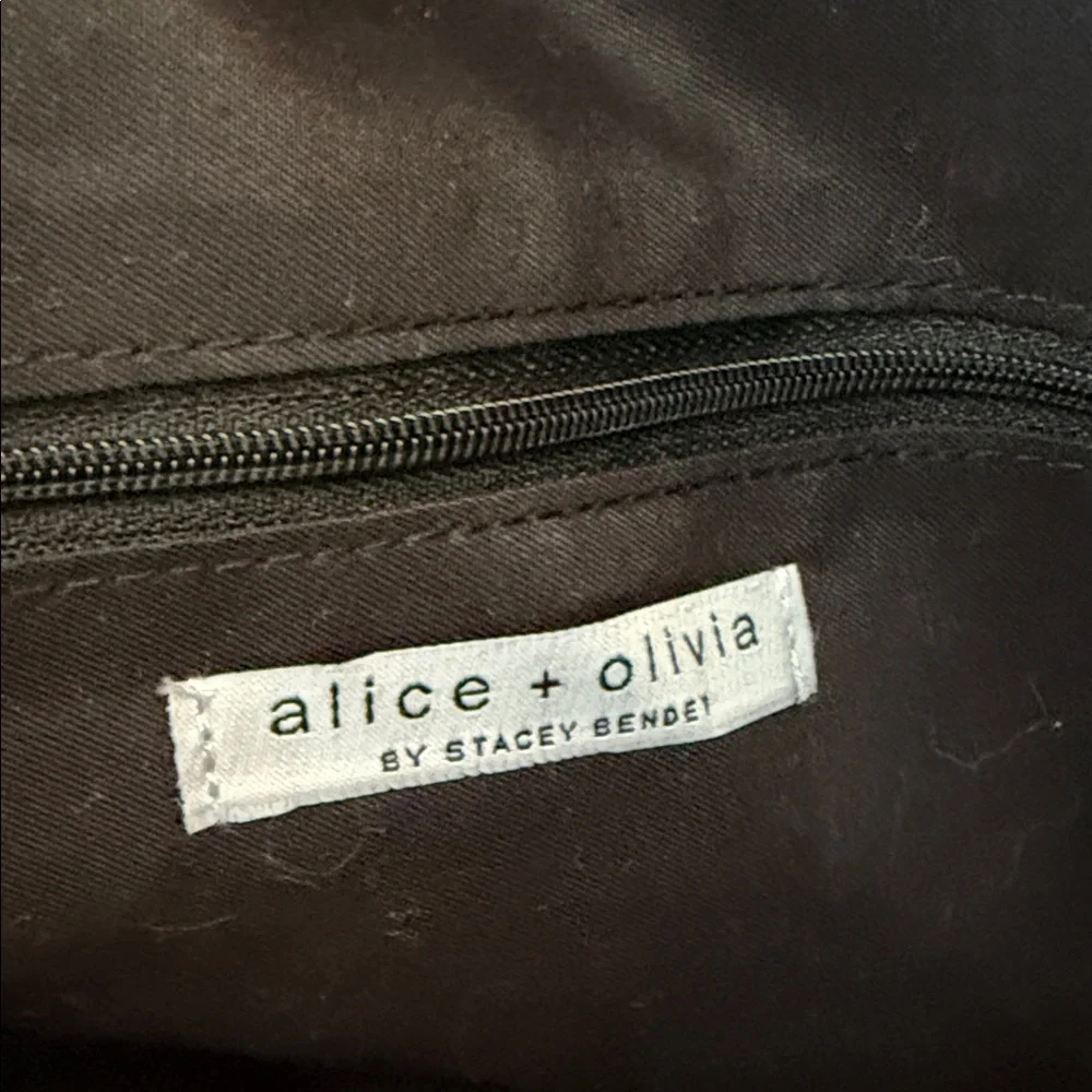 Alice + Olivia Black Daisy Tote Bag